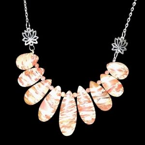 Hand Crafted Red Jasper Statement Necklace